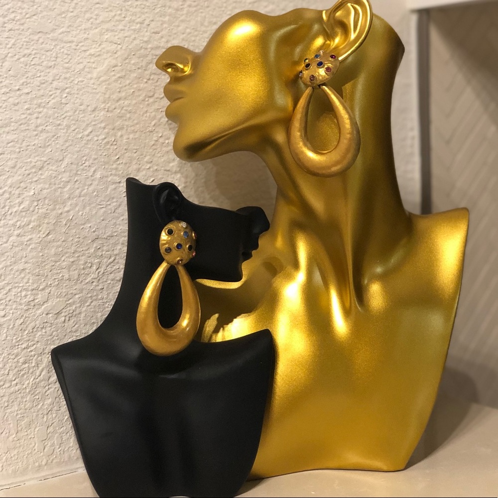 African Artisans’ Statement Dangling Earrings